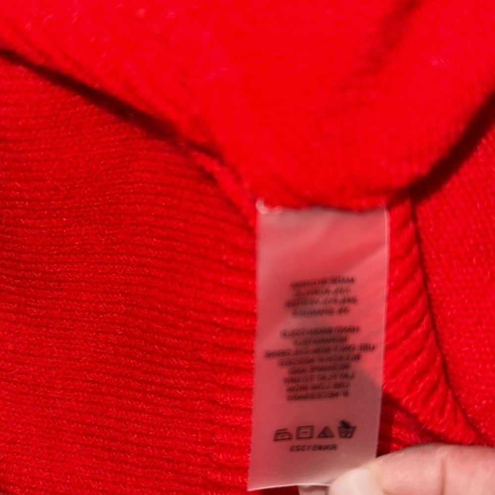 VINCE CAMUTO Red Crewneck Sweater zs M - Picture 5 of 6
